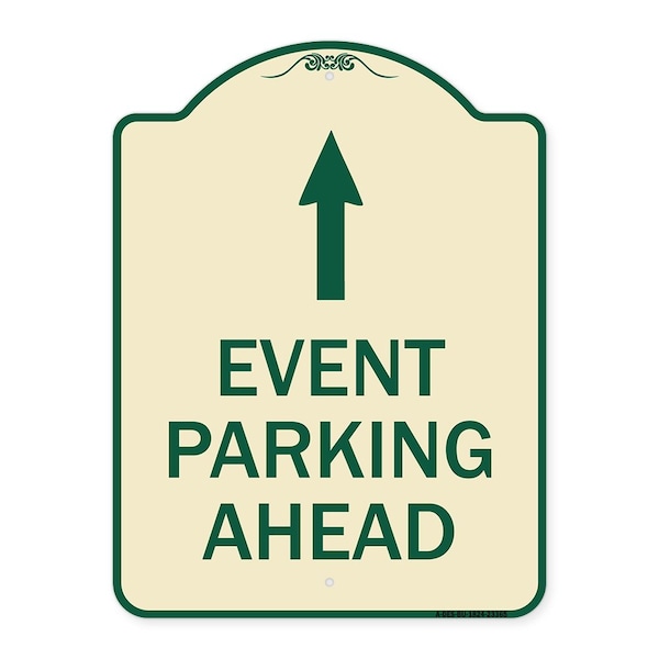 Signmission Designer Series Parking & Post Kit, Tan & Green Heavy-Gauge Aluminum Sign, 24" x 18", TG-1824-23366 A-DES-TG-1824-23366 - main